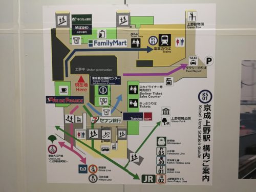 京成上野構内地図