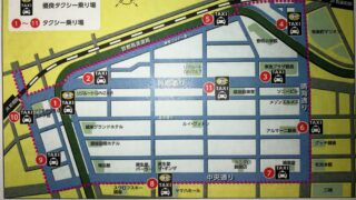 銀座乗車禁止地区　範囲